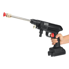 24V Cordless High Pressure Washer Car Washing Machine Water Spray Cleaning Guns w/ 1/2 Battery