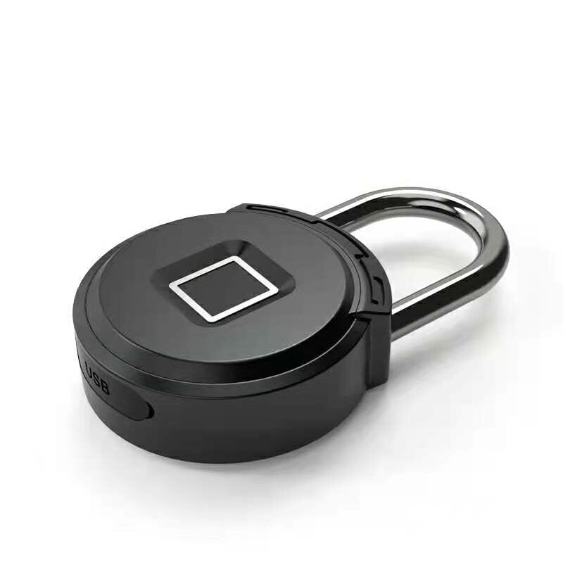 Smart Fingerprint Padlock Portable Lock Waterproof Anti-Theft Keyless APP Remote Control Door Cabinet Drawer Luggage Padlock USB Charging