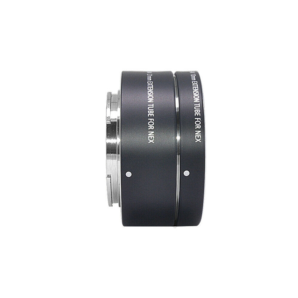 Aluminum Alloy Auto Focus Macro Extension Tube Adapter Ring 10+21mm for Sony E FE-Mount A7 NEX