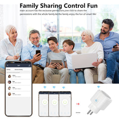 WiFi Smart Socket Switch 16A EU Plug Mobile APP Remote Control Voice Control Switch