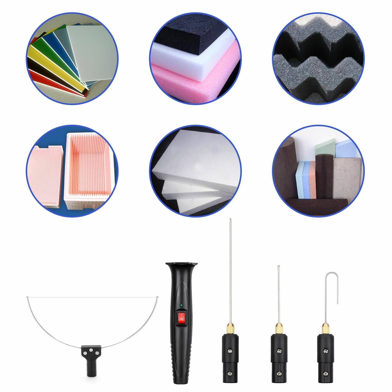 4 in 1 Foam Cutter Electric Cutting Machine Styrofoam Cutting Pen Foam Die Tool