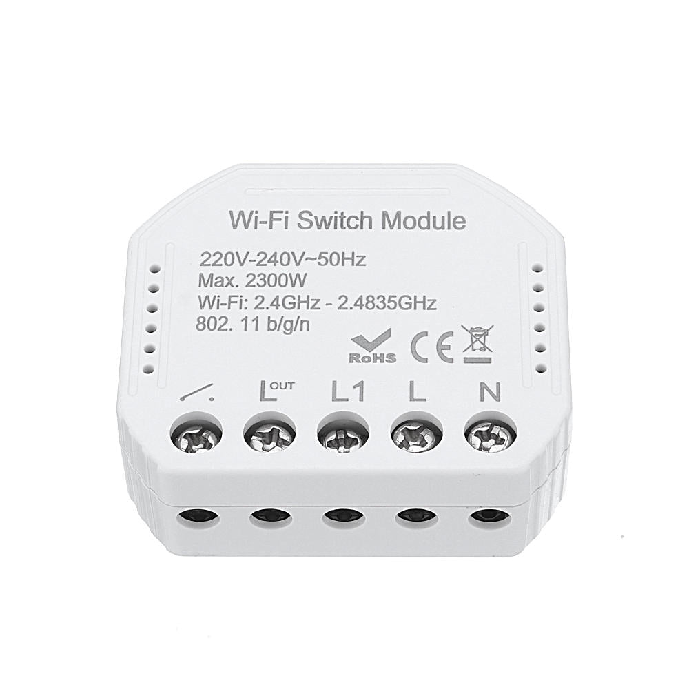 WiFi Smart Light Switch Diy Breaker Module Smart Life/Tuya APP Remote Control Works With Alexa Google Home 1/2 Way