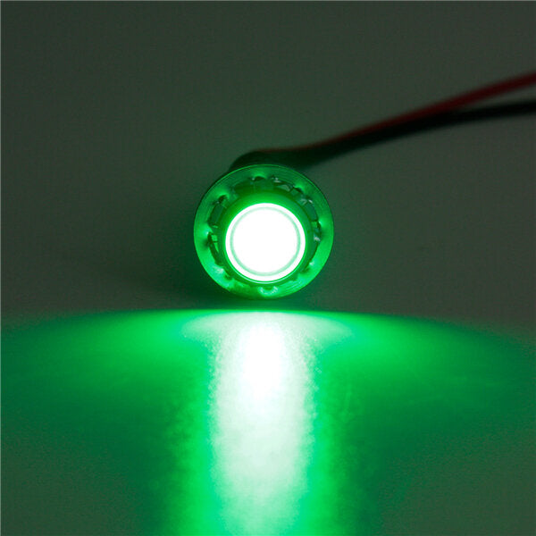 8mm 12V LED Dash Panel Indicator Warning Signal Light Lamp 5 Colors