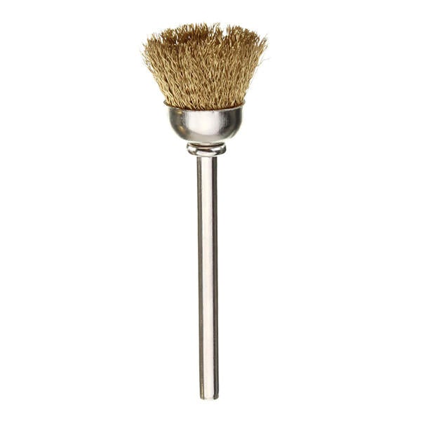 36pcs 3.175mm Shank Copper Steel Wire Polishing Wheel Brush for Dremel