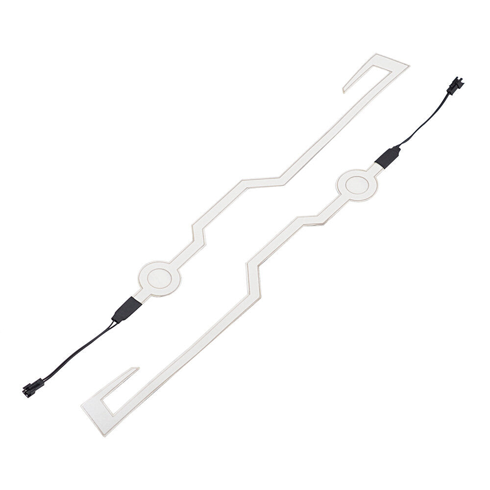 2PCS Waterproof Cycling Helmet Light Riding Signal EL Strip Flashing LED Durable Kit Bar DIY Bicycle Helmet Strip Light