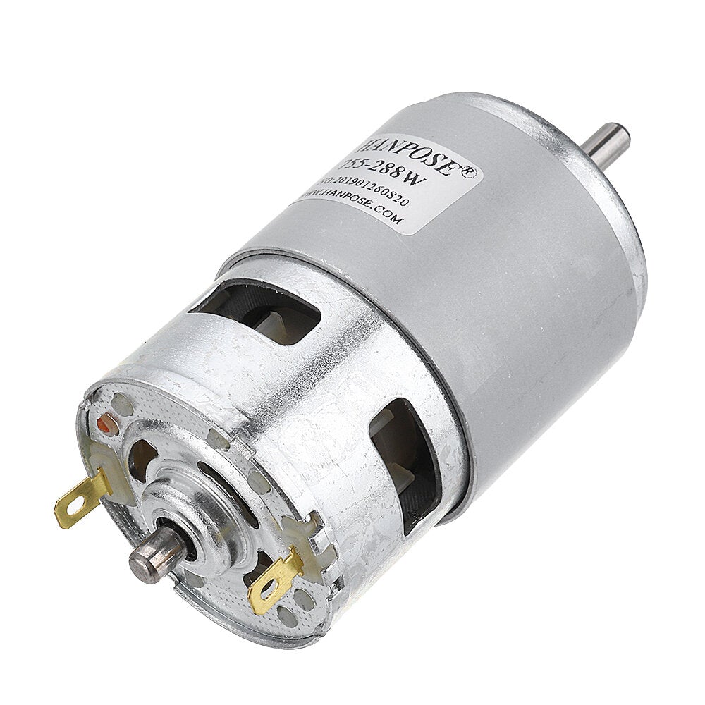 DC 12V 24V 80W 150W 288W DC Motor Large Torque High Power DC Motor Double Ball Bearing Spindle Motor