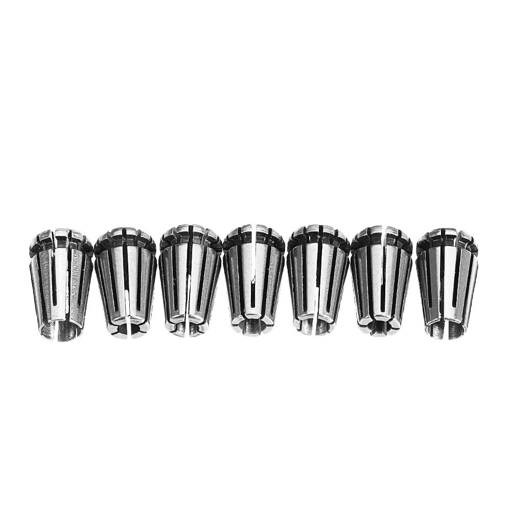 Spring Collet Chuck Holder with 7pcs ER8 2-5mm Spring Collet Set for CNC Milling Lathe Tool
