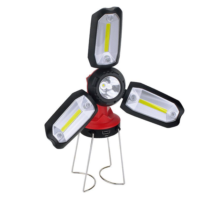Rechargeable Camping Lantern Flashlight Hanging Camping Light Portable Collapsible Light