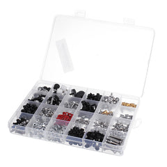 420Pcs/set M2/M3/M3.5 DIY Desktop Computer Repair Screw Assortment Mainboard Fan Cross Screws Hex Standoffs Spacers Kits w/ Storage Box Screwdrivers
