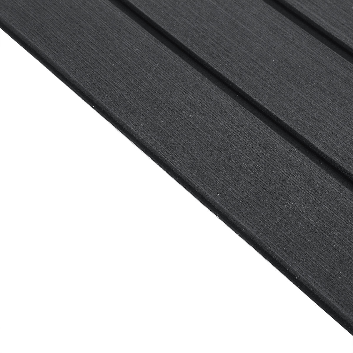 Marine Flooring Faux Teak EVA Foam Boat Decking Sheet Grey+Black 2400x600x6mm