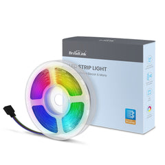LED Strip Light RGB 16 Color Changing TV Backlight Voice Control Smart Remote Control 4 Dimmable Scenes Modes LED Light Works With Alexa Google Home
