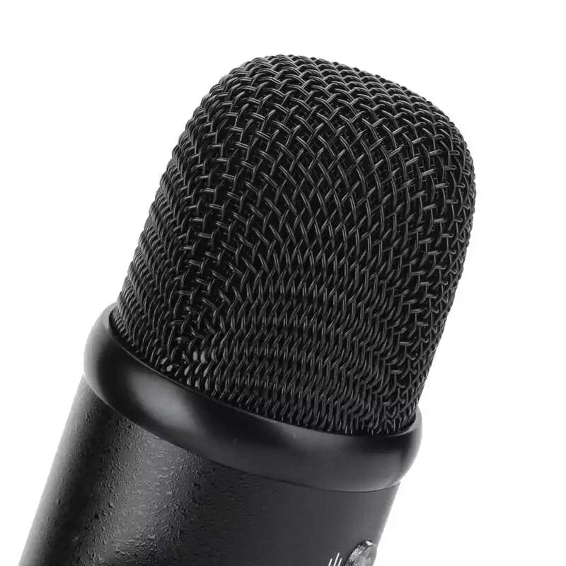 Condenser Microphone Hi-Fi DSP Noise Reduction Reverberation Adjustable Built-In Sound Card USB Wired for YouTube Broadcast Recording Gaming