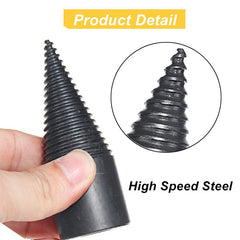 High Speed Wood Separator Spiral Cone Household Firewood Splitter Drill Bit