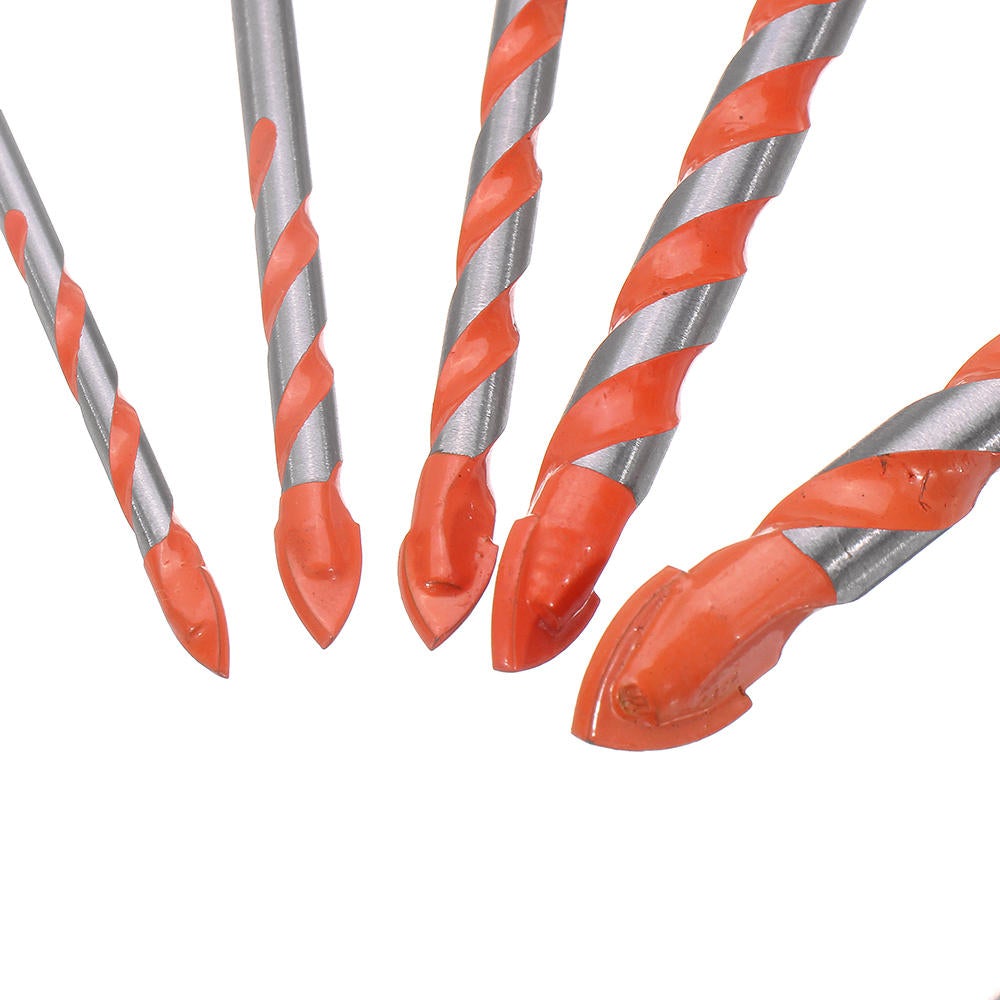 5Pcs 4/5-10mm Triangle Shank Drill 4/5/6/8/10mm Ceramic Glass Hole Wall Twist Spiral Bit