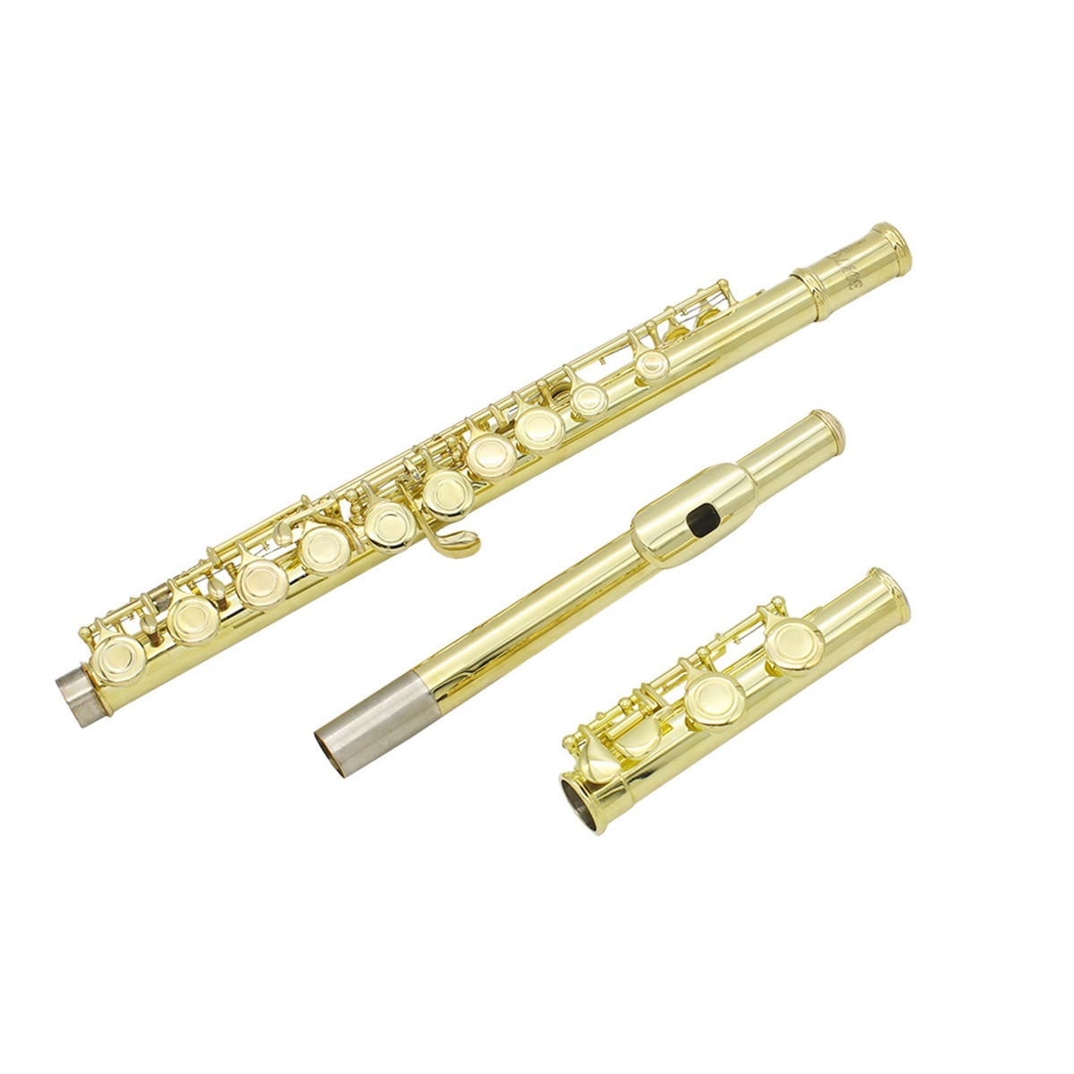 16 Holes C Key Flute Copper with Cloth Screwdriver Gloves Bag