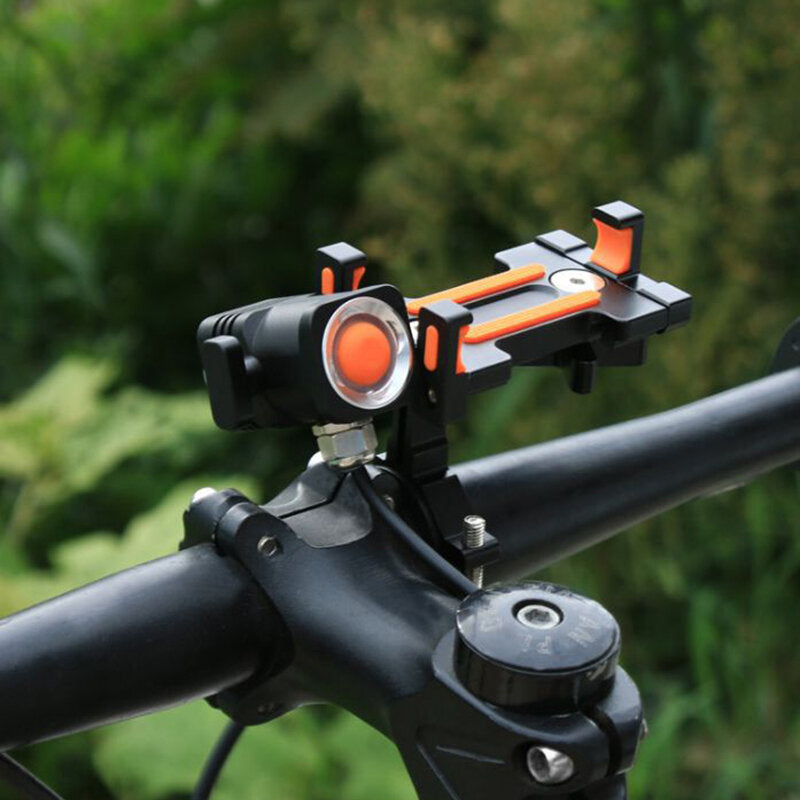 Shockproof Split Type Cell Phone Holder Rechargeable Powerful Flashlight Bcycle Headlight