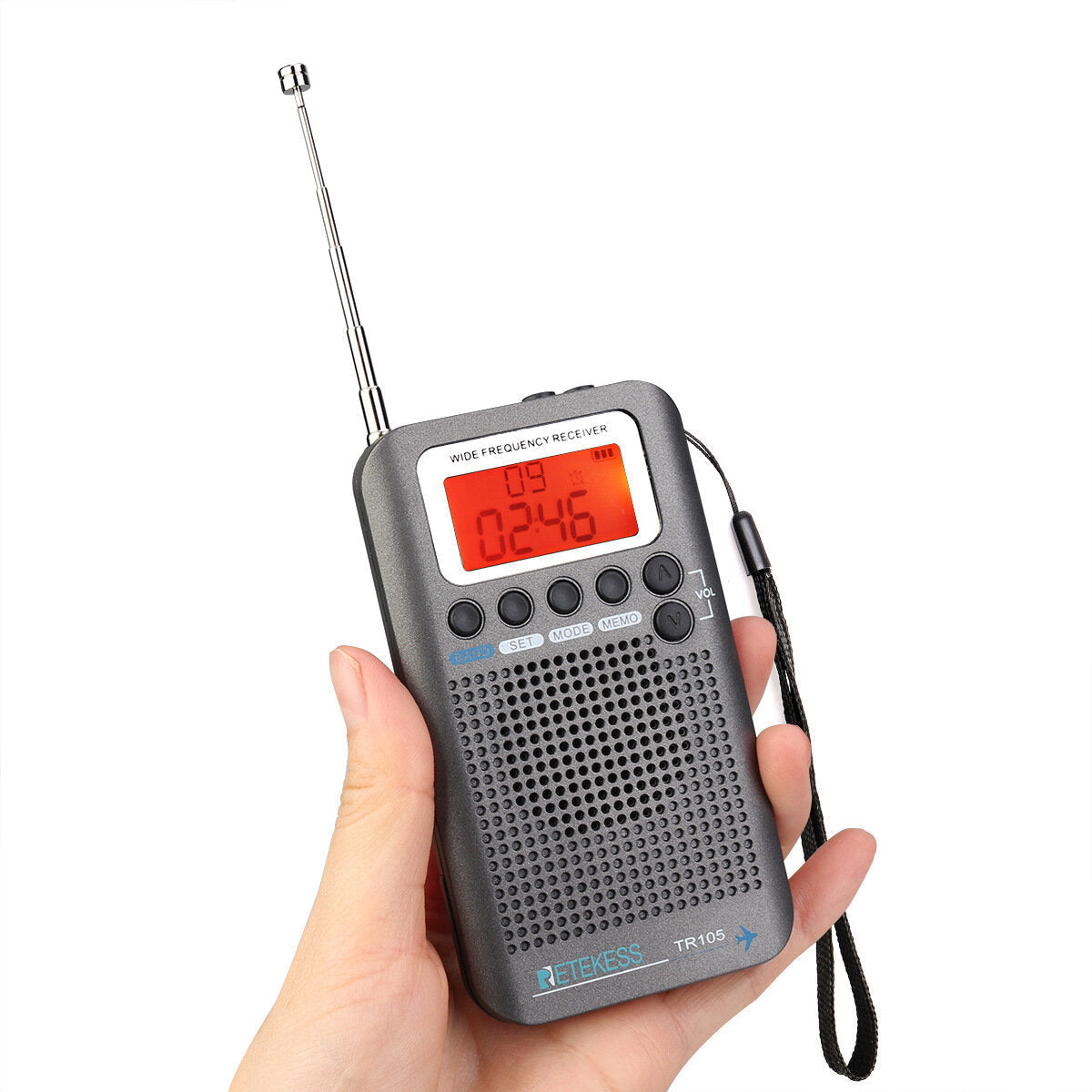FM AM SW Digital Tuning Radio with Timer ON OFF Clock Function