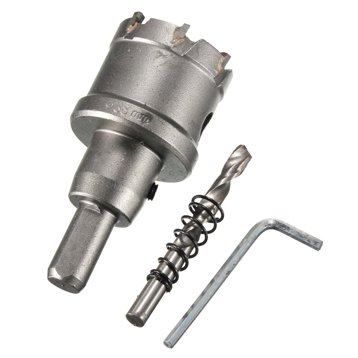 25mm - 45mm Carbide Tip Metal Cutter Hole Saw with Wrench/ Twist Drill Bit