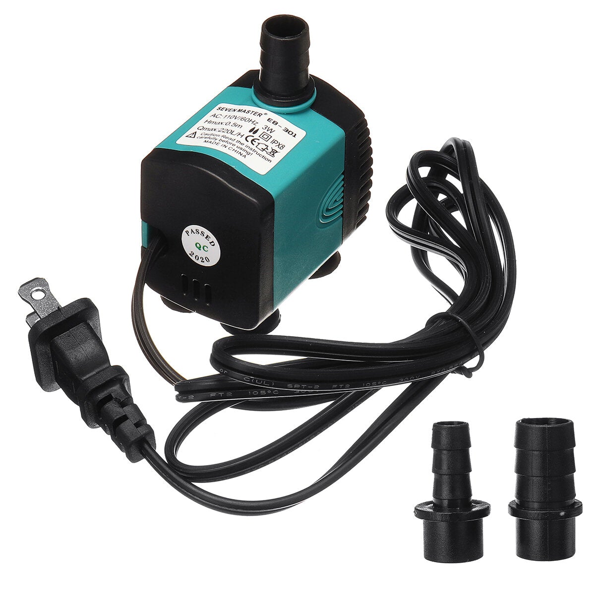 110V Ultra-Quiet Submersible Water Fountain Pump Filter Fish Pond Aquarium Water Pump Tank Fountain
