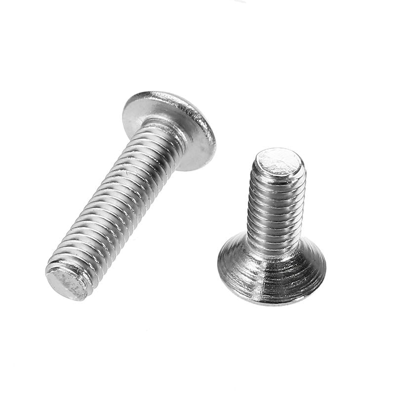 M3SH8 M3 Stainless Steel Hex Socket Button & Flat Head Screw Bolt Assortment Kit 720Pcs