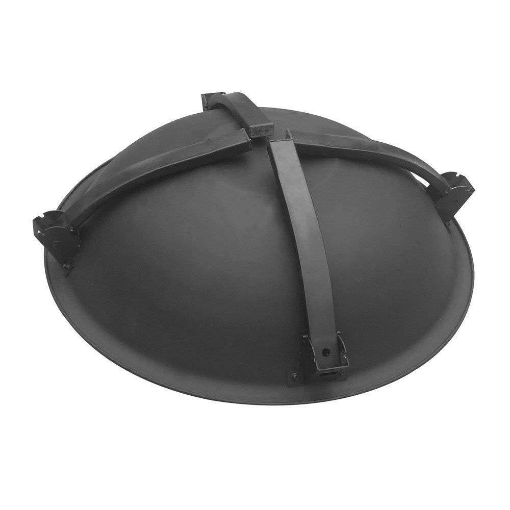 22inch Folding Steel Fire Pit BBQ Grill Round Fire Bowl Lightweight with Log Grate Mesh Cover BBQ Stove for Camping Picnic Bonfire Patio Garden