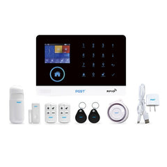 Smart Home WiFi 4G Security Burglar Alarm System GSM GPRS Alarm System APP Remote Control with RFID Card