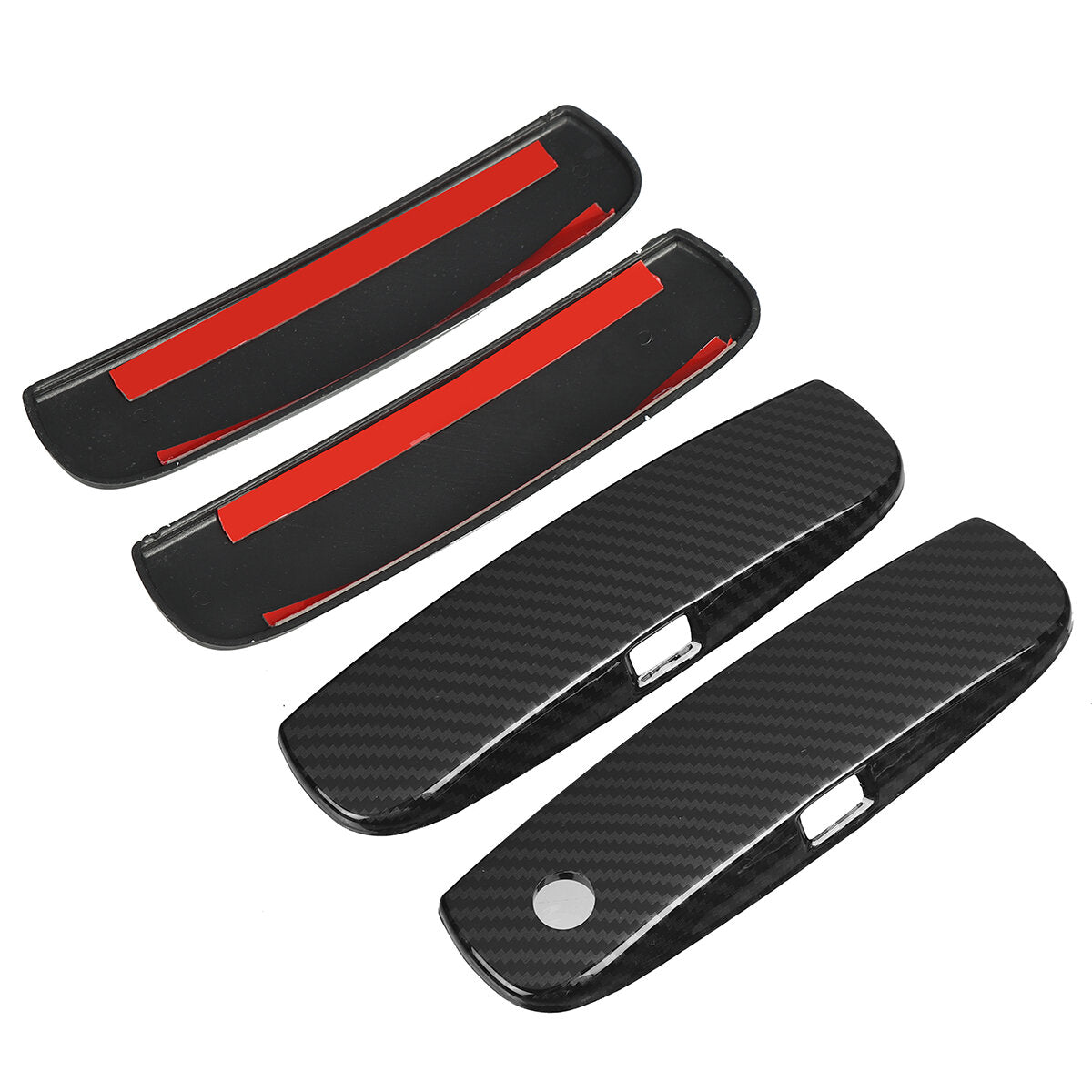 For Dodge Charger Carbon Fiber Look Door Handle Covers Overlays 4pcs/set