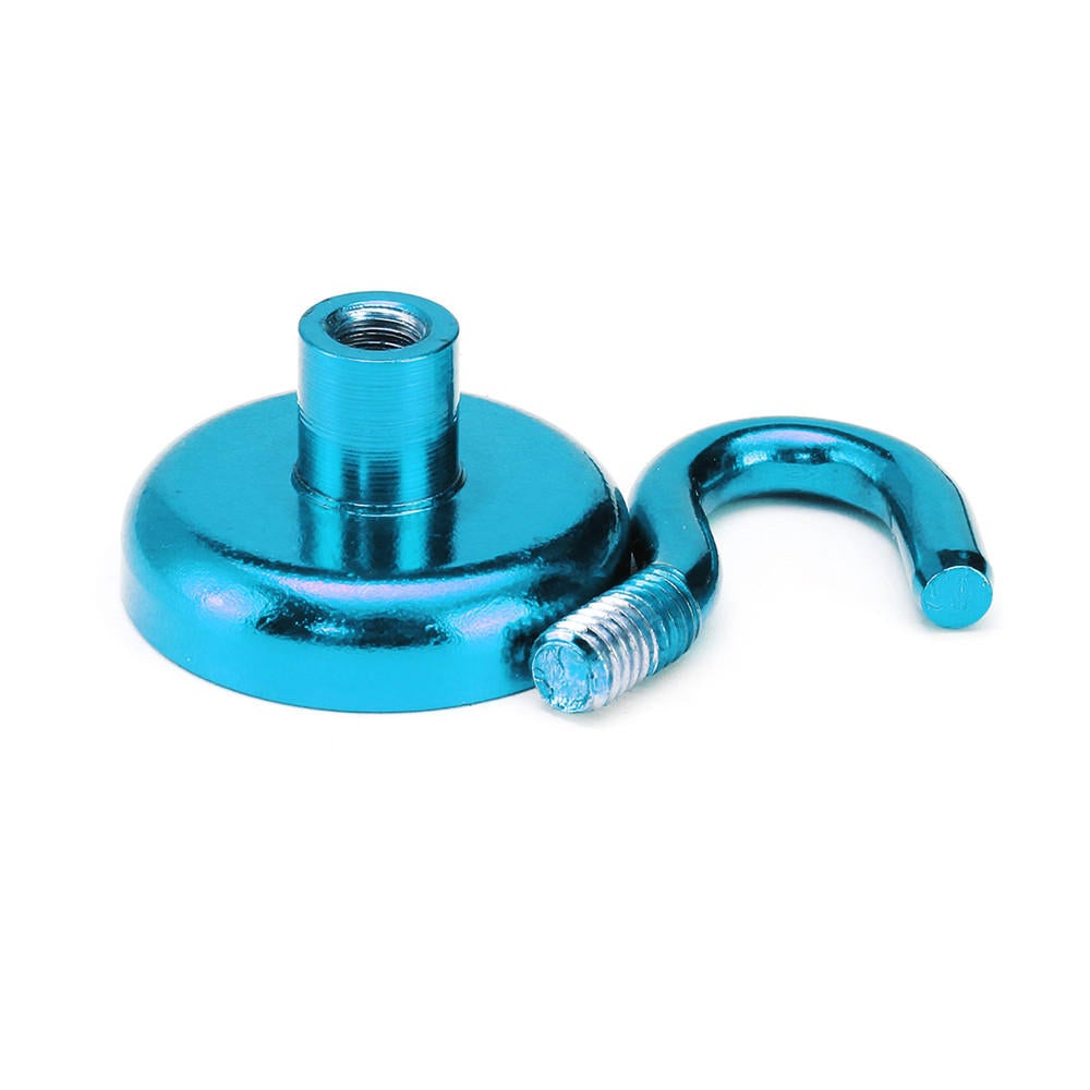 32mm 34KG Magnetic Hook Holder Neodymium Magnet Blue Hook Magnet