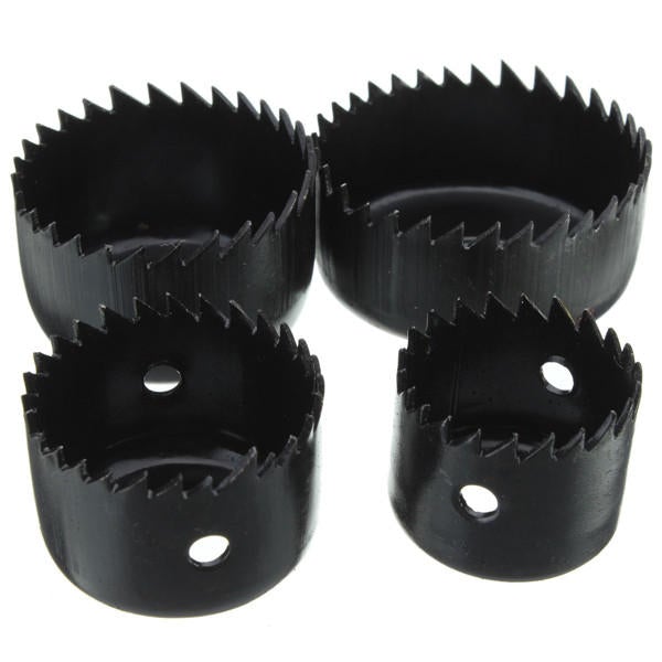 4pcs 32/38/44/54mm Hole Saw Cutter with Mandrel Wood Working Drill Bit