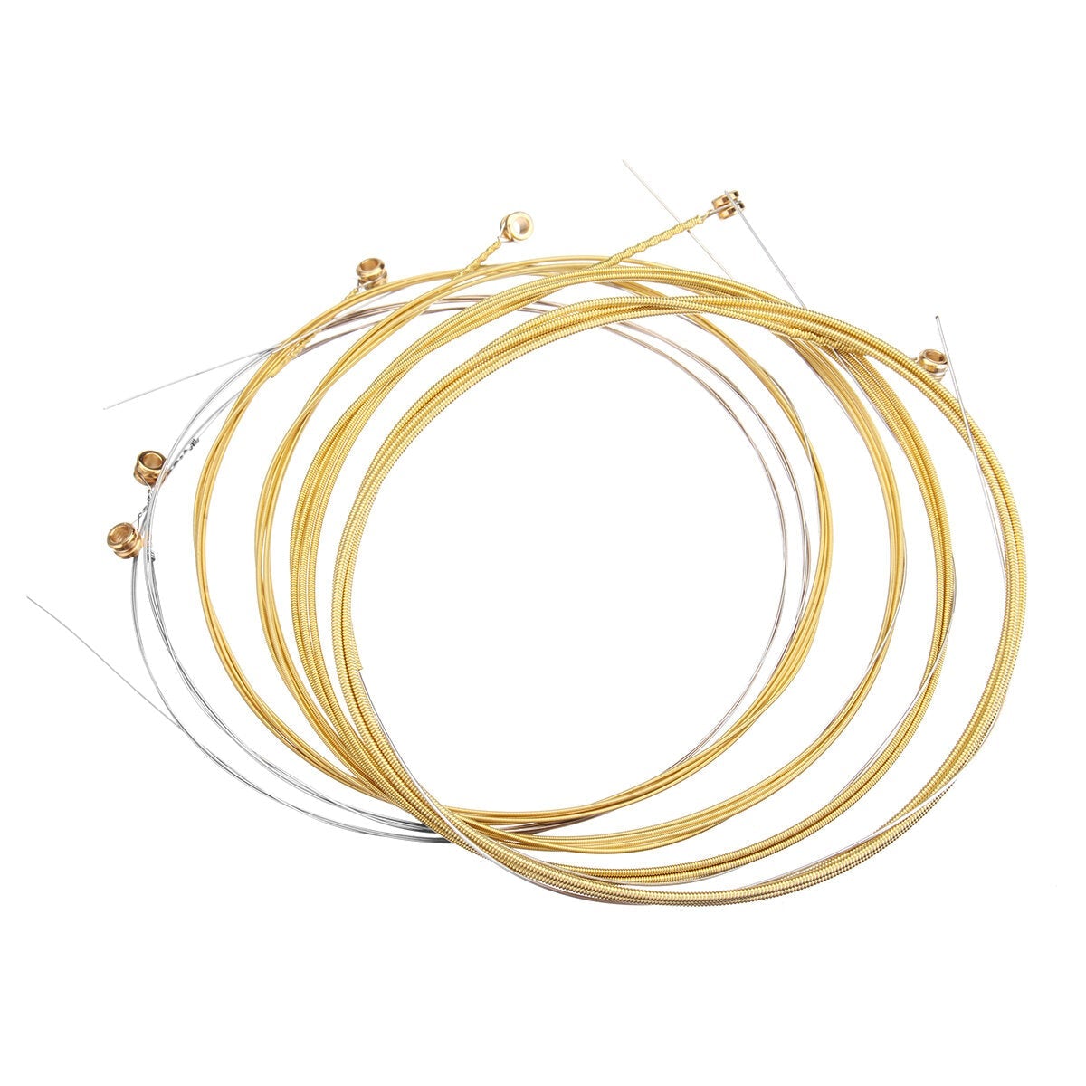 6 PCS Brass Acoustic Guitar String Set for Guitar Players