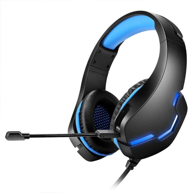 Gaming Headset USB 7.1 3.5mm Wired Deep Bass Stereo LED Light Headphone with Mic for PS4 Xbox PC Laptop Gamer