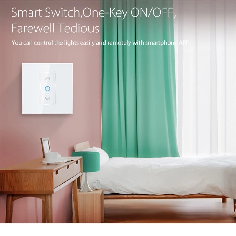Smart Home Z Wave Plus Smart Curtain Switch for Electric Motorized Curtain Blind Roller Shutter