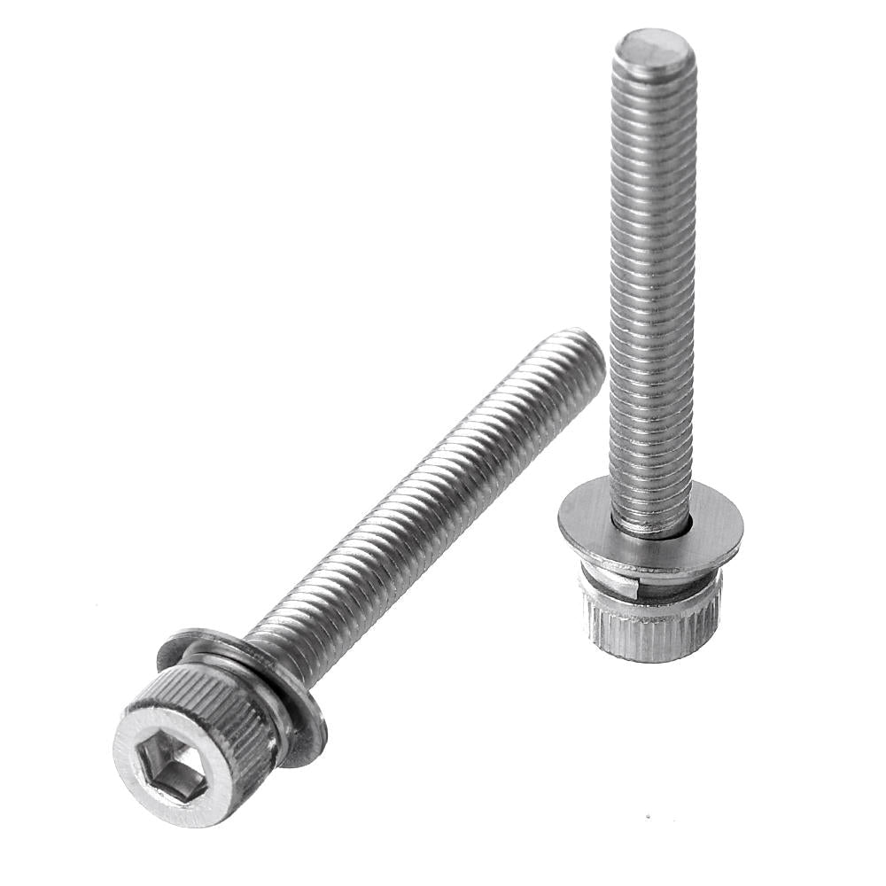 88Pcs M5 Hex Socket Knurled Cap Head Screw 304 Stainless Steel Bolt Assortment Set