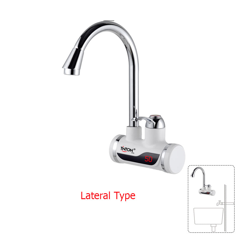 Instant Tankless Electric Water Heater Kitchen Heating Tap Faucet with LED