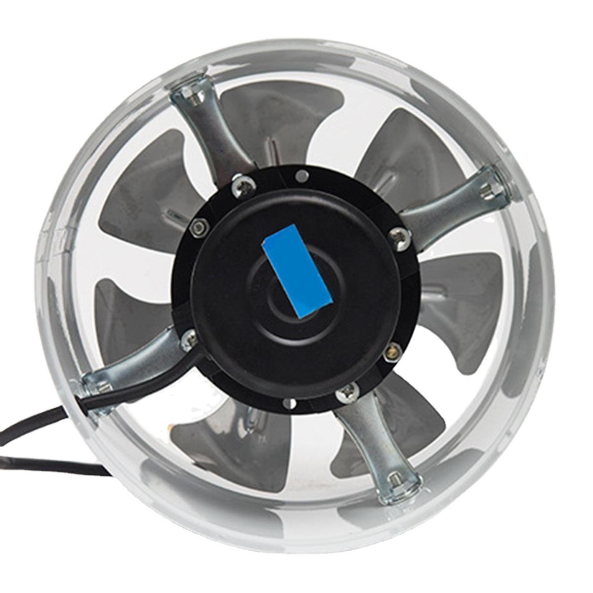 6Inch Inline Duct Fan Booster Exhaust Blower Air Cooling Vent Metal Blades