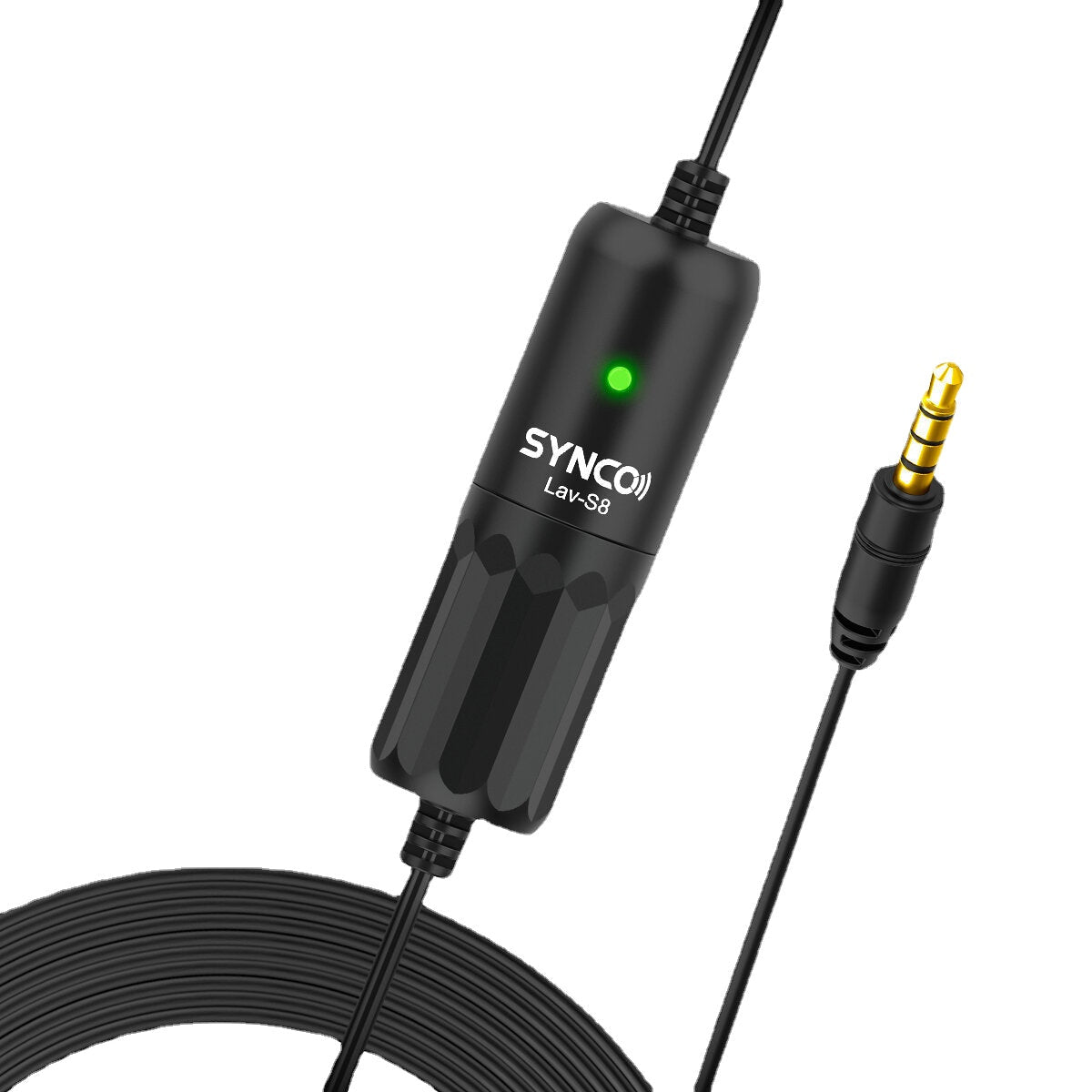 Omnidirectional Condenser Lavalier Microphone with 8M Long Cable for Smartphone Camera Tablet Recording