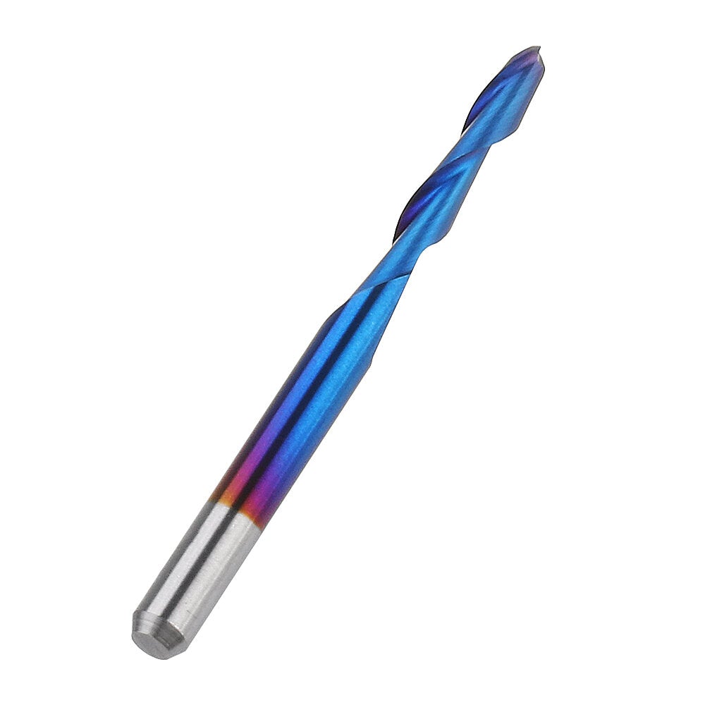 10pcs 3.175mm Shank 2.5mm End Mill Blue Coated Spiral Ball Nose CNC Milling Cutter