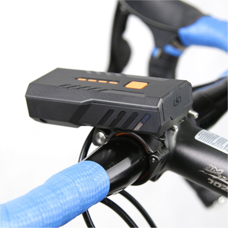 3 Modes Large View USB Fast Charging Intelligent Heat Dissipation LED High Brightness Warning Light Bicycle Headlight