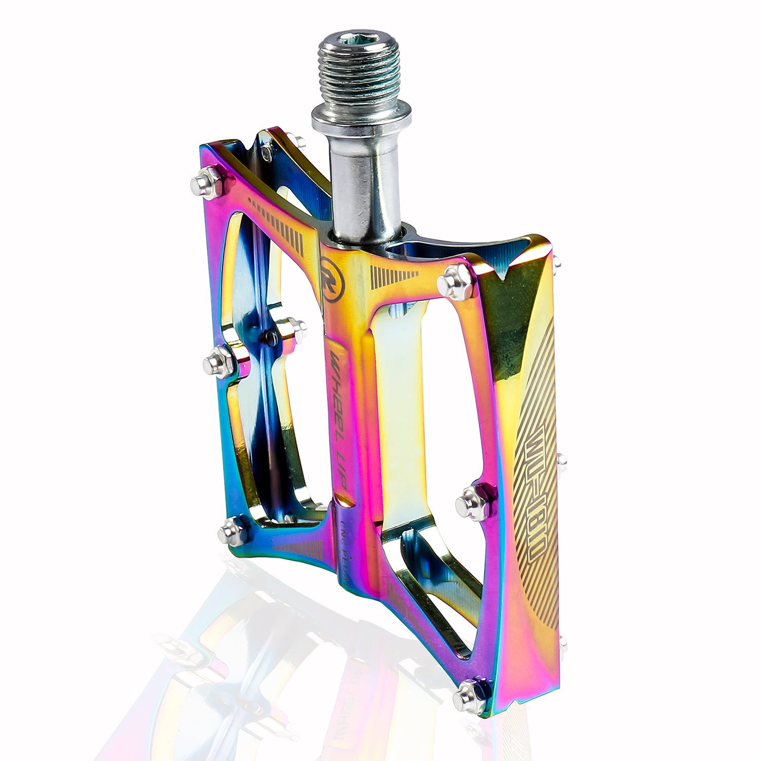 Colorful Aluminium Alloy Bearing Skidproof Bike Pedals Outdoor Cycling Bicycle Pedals