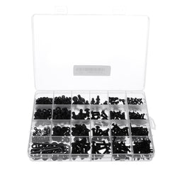 1060pcs M2 M3 M4 M5 Hex Socket Screw Set Carbon Steel Semicircular Head Screws
