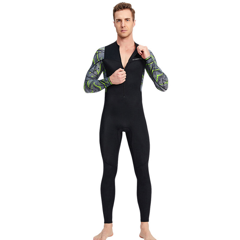 Men's Full Body Wetsuit UPF50+ UV Protection Soft Skin Friendly Breathable Quick Dry Surfing Suit Diving Suit