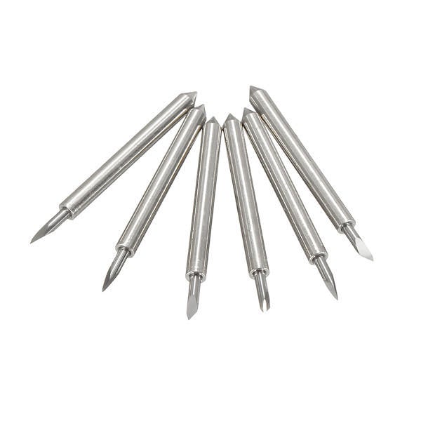 6pcs 45 Degree 23x2mm Cutting Plotter Blades Bit for Roland Vinyl Cutter Holder