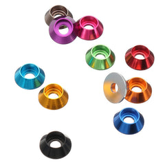 10Pcs M3 Cup Head Hex Screw Gasket Washer Nuts Aluminum Alloy Multicolor