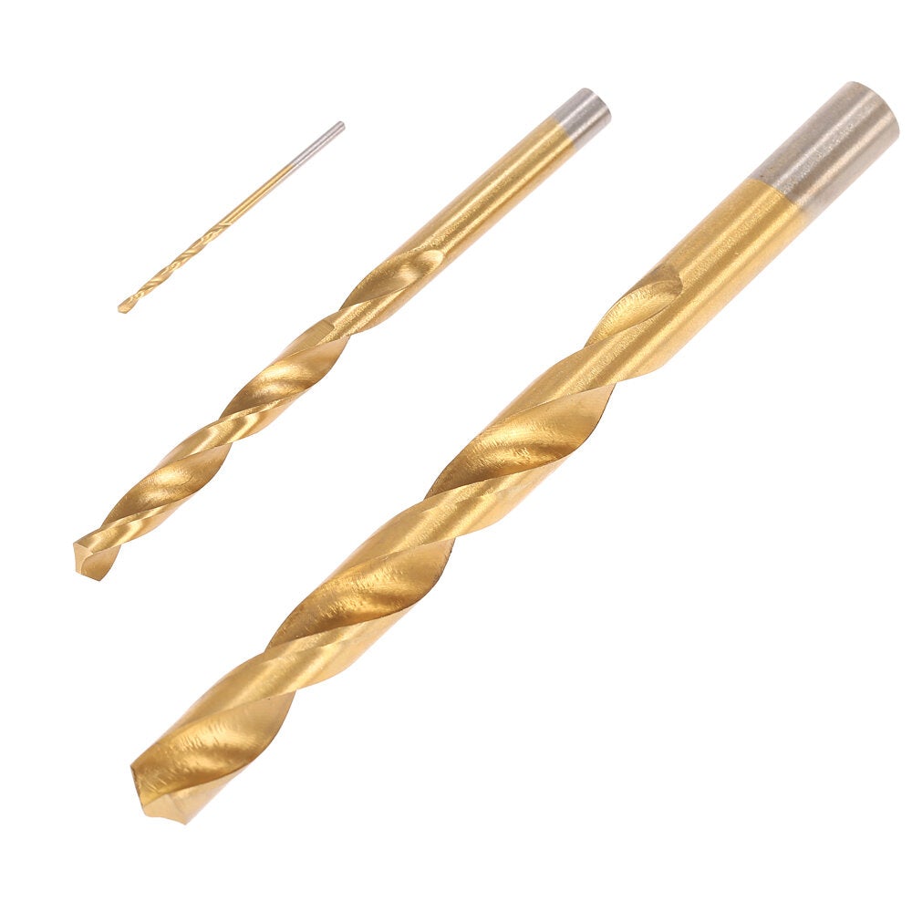 99Pcs HSS Drill Bits with Metal Case 1.5-10mm High Speed Steel Titanium Plated Twist Drill Bit for Wood Drilling