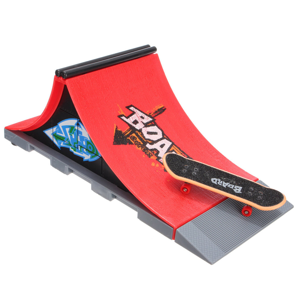 Mini Finger Skateboard Kid Fingerboard Toy Park Ramp Finger Board Recreation