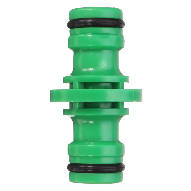 1/2 Inch Plastic Water Pipe Two Way Nipple Joint Hose Connector Fitting Green