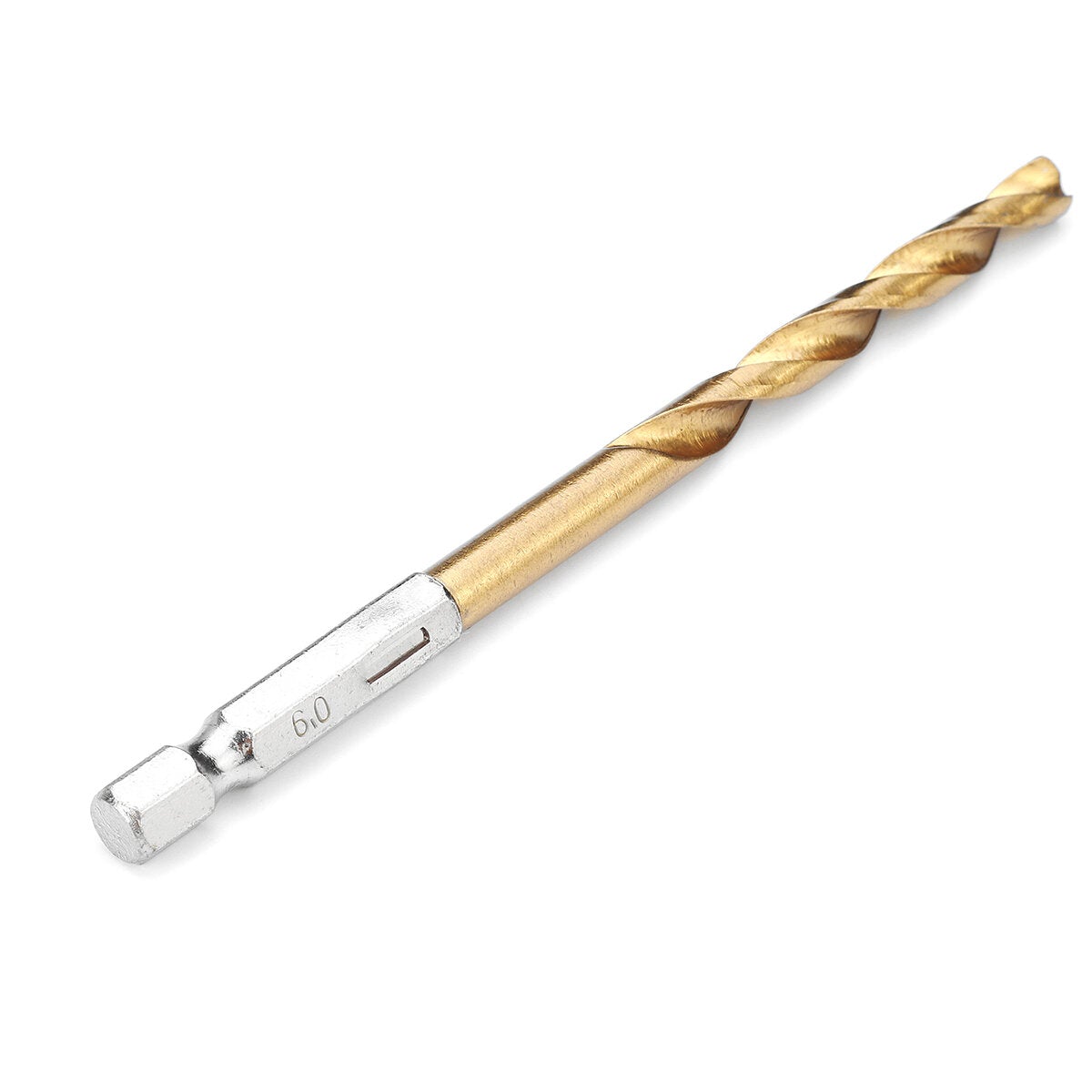 13Pcs HSS Drill Bit Titanium Coated Twist Bits Hex Shank 1.5-6.5mm High Speed Steel Set