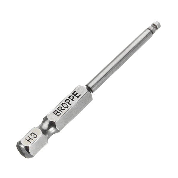7pcs 2/2.5/3/4/5/6/8mm 65mm Magnetic Ball Screwdriver Bits 1/4 Inch Hex Shank Screwdriver Bit