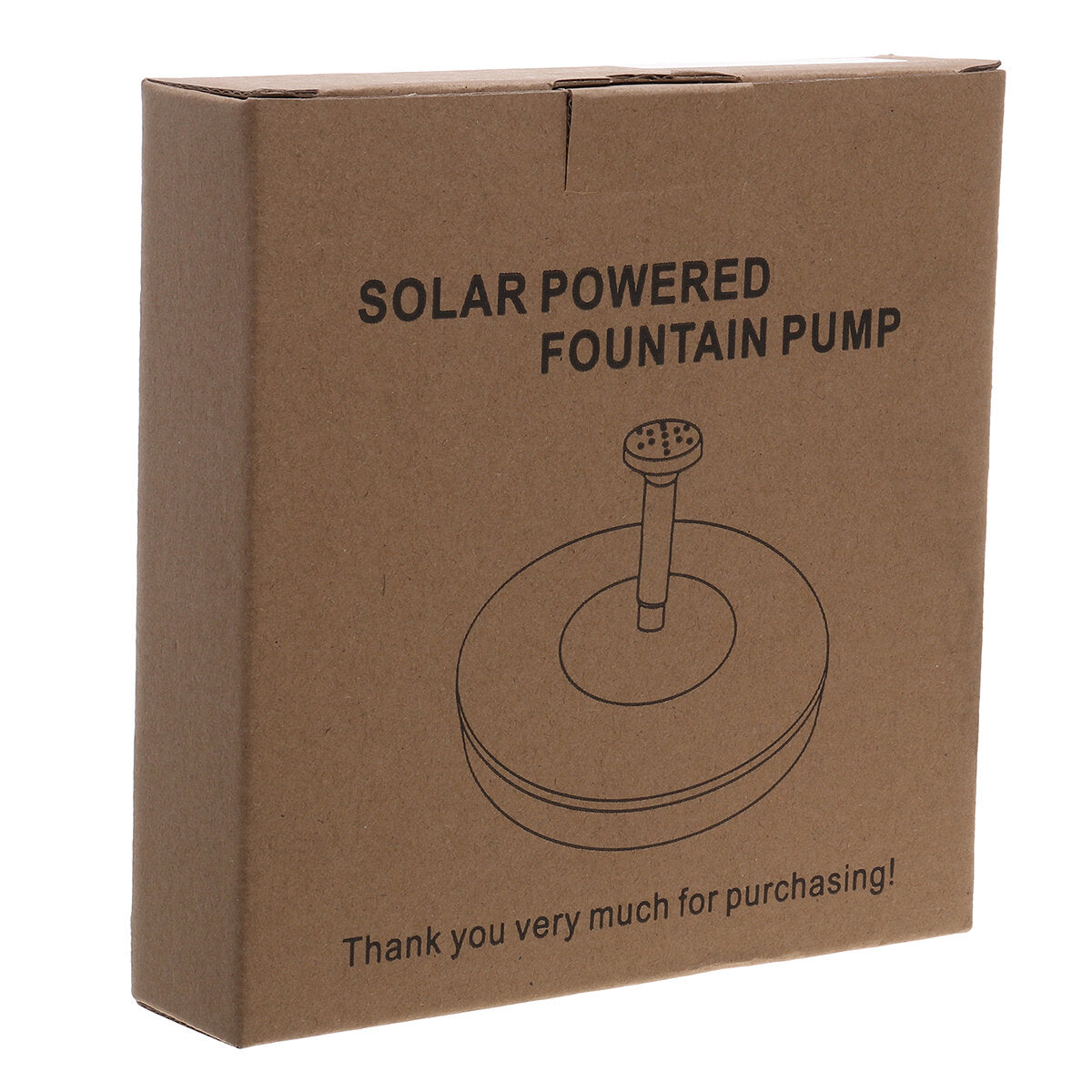 8-in-1 Solar Bird Water Fountain Set 3.5W Circle Floating Pump for Working at Cloudy or Night
