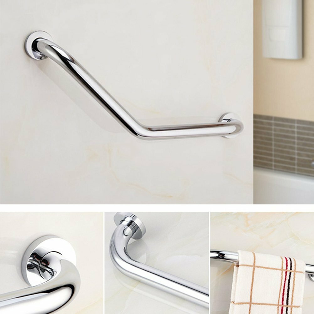 Stainless Steel Bathroom Shower Tub Bathtub Safety Arm Handle Grab Bar Grip Rail Support